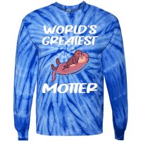 Worlds Greatest Motter Mothers Day Animal Pun Mom Mama Momma Gift Tie-Dye Long Sleeve Shirt