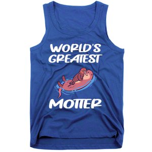 Worlds Greatest Motter Mothers Day Animal Pun Mom Mama Momma Gift Tank Top