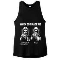 When God Made Me Just Dash Of Skills Ooops Funny Fishing Ladies PosiCharge Tri-Blend Wicking Tank