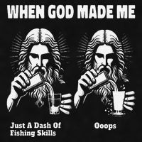 When God Made Me Just Dash Of Skills Ooops Funny Fishing Ladies PosiCharge Tri-Blend Wicking Tank