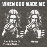 When God Made Me Just Dash Of Skills Ooops Funny Fishing Cotton Canvas Backpack