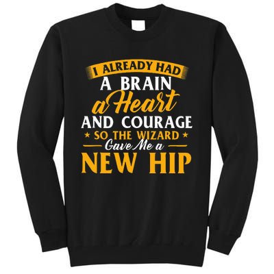 Wizard Gave Me A New Hip Hip Replacement Surgery Recovery Tall Sweatshirt