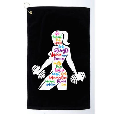 Women Gym Motivation Workout Motivational Fitness Lover Gift Golf Towel