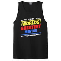 World's Greatest Mentor Saying Funny Mentor PosiCharge Competitor Tank