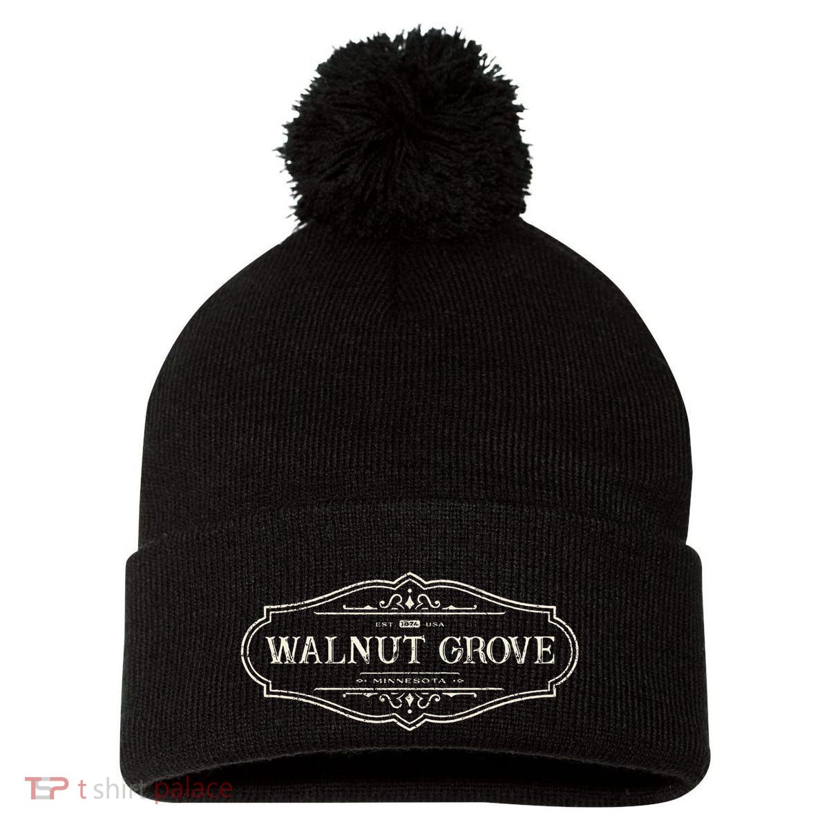 Walnut Grove Minnesota Mn 1874 Pom Pom 12in Knit Beanie
