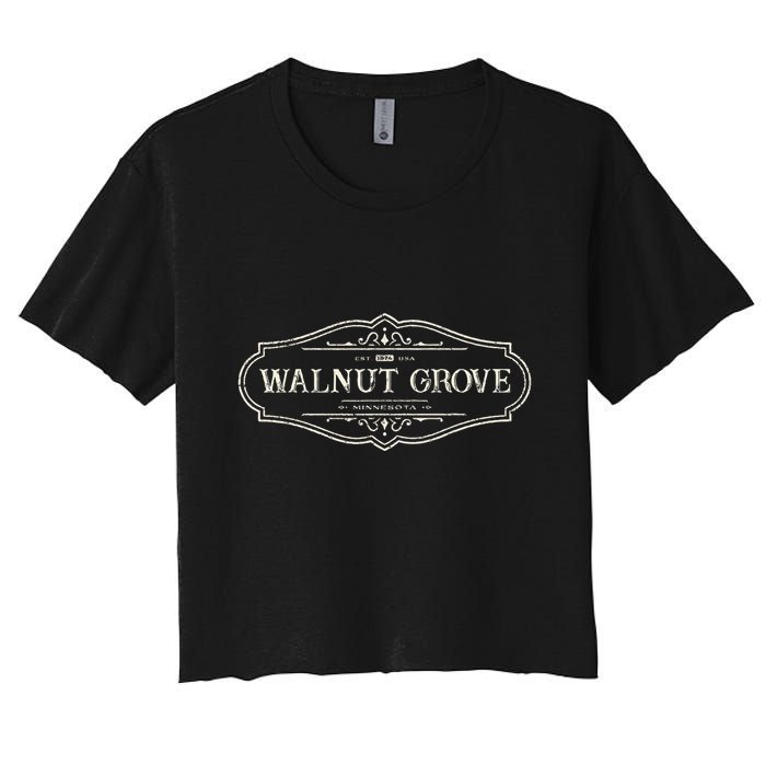 Walnut Grove Minnesota Mn 1874 Women's Crop Top Tee