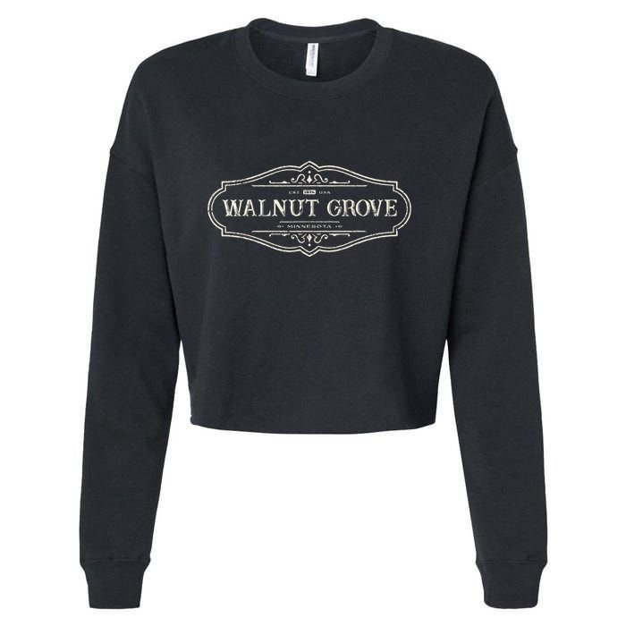 Walnut Grove Minnesota Mn 1874 Cropped Pullover Crew