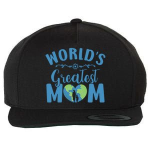 World's Greatest Mom Mamma Mommy Mammy Mum Mummy Mama Gift Wool Snapback Cap