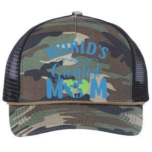 World's Greatest Mom Mamma Mommy Mammy Mum Mummy Mama Gift Retro Rope Trucker Hat Cap