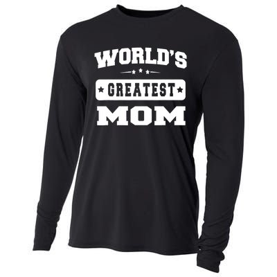 World's Greatest Mom Mother Day Gift Idea Cooling Performance Long Sleeve Crew