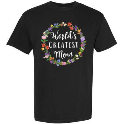 World's Greatest Mom Mother Gift Garment-Dyed Heavyweight T-Shirt