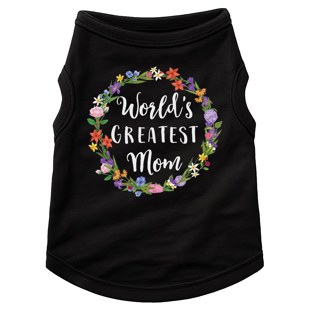 World's Greatest Mom Mother Gift Doggie Tank