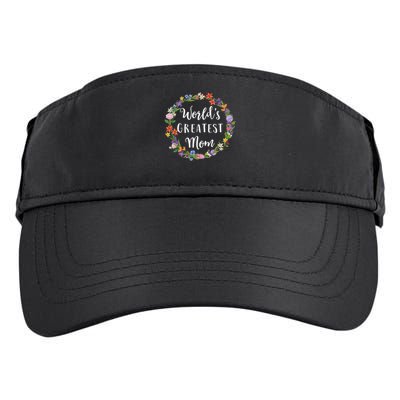 World's Greatest Mom Mother Gift Adult Drive Performance Visor