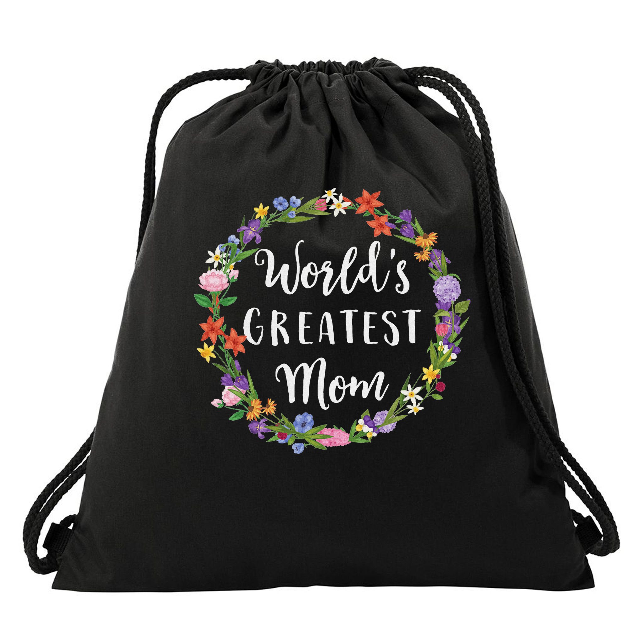 World's Greatest Mom Mother Gift Drawstring Bag