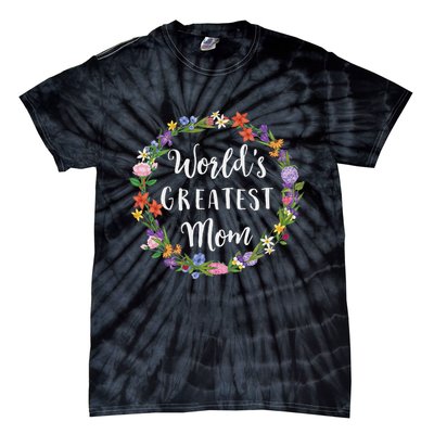 World's Greatest Mom Mother Gift Tie-Dye T-Shirt