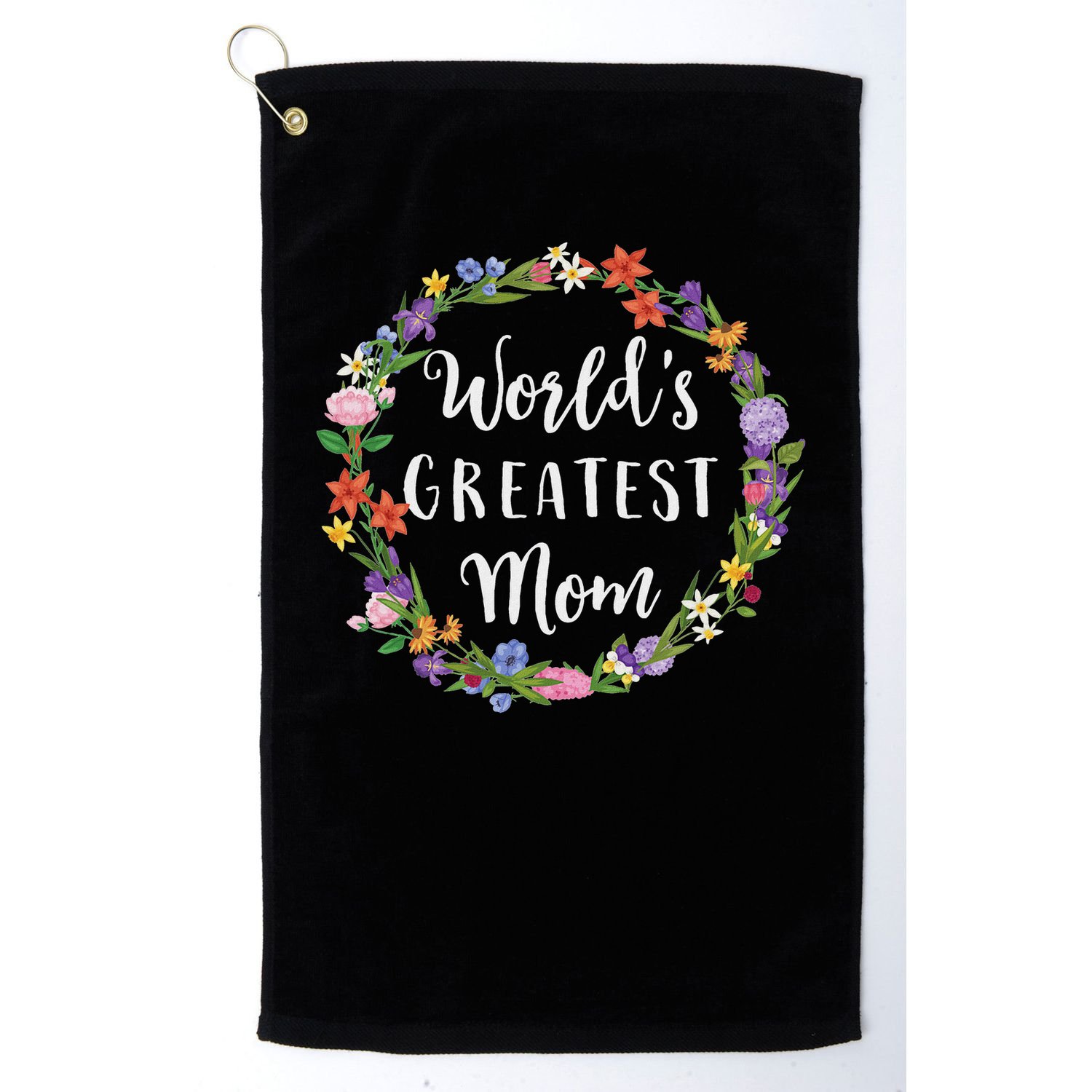World's Greatest Mom Mother Gift Golf Towel
