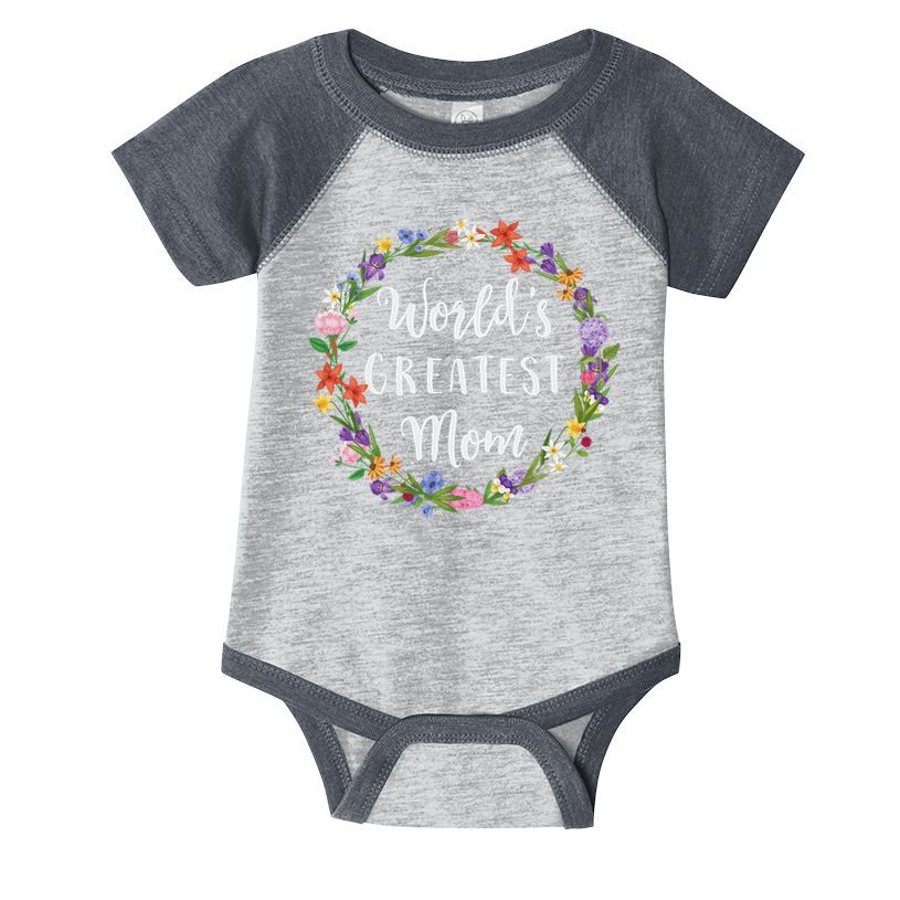 World's Greatest Mom Mother Gift Infant Baby Jersey Bodysuit