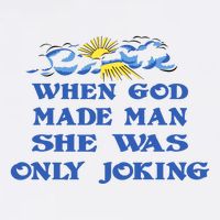 When God Made Man She Was Only Joking Mesh Reversible Basketball Jersey Tank