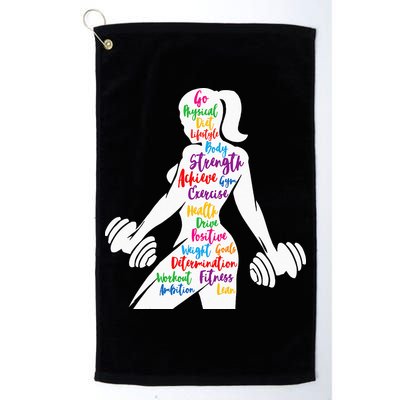 Women Gym Motivation Workout Motivational Fitness Lover Gift Golf Towel