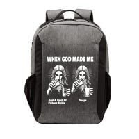 When God Made Me Just Dash Of Skills Ooops Funny Fishing Vector Backpack
