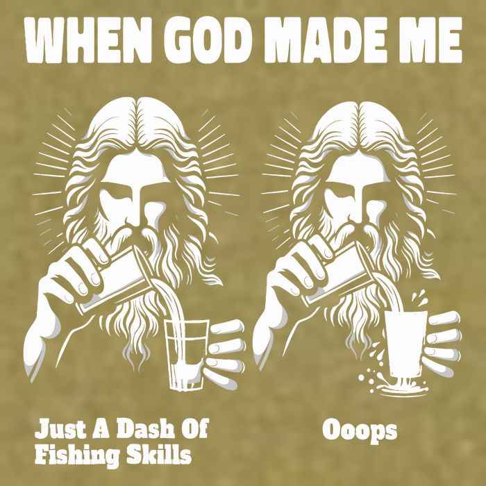 When God Made Me Just Dash Of Skills Ooops Funny Fishing Garment-Dyed Women's Muscle Tee