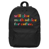 Will Give Math Advice For Coffee 16 in Basic Backpack