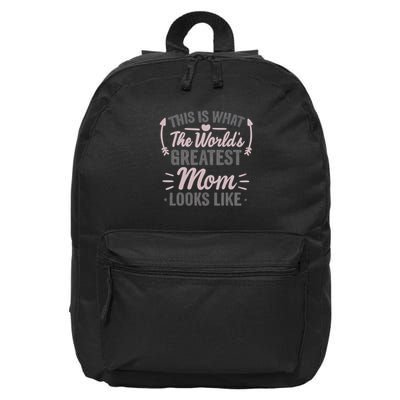 World's Greatest Mom 16 in Basic Backpack