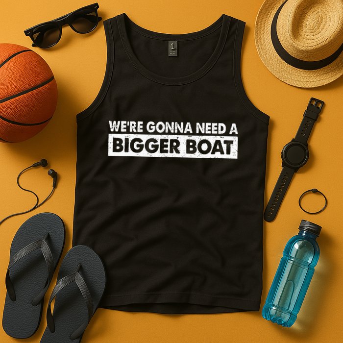 We're Gonna Need A Bigger Boat Funny Shark Lover Tank Top