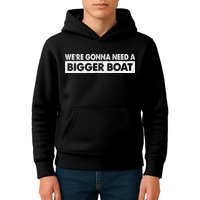 We're Gonna Need A Bigger Boat Funny Shark Lover Kids Hoodie