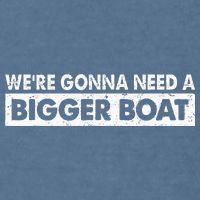We're Gonna Need A Bigger Boat Funny Shark Lover Garment-Dyed Sweatshirt