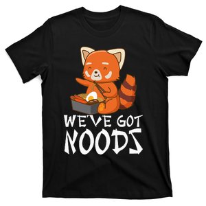 WeVe Got Noods Red Panda Japanese Food Ramen Soba T-Shirt