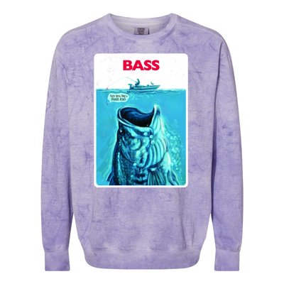 We're Gonna Need A Bigger Boat Bass Fishing Colorblast Crewneck Sweatshirt