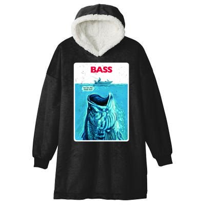 We're Gonna Need A Bigger Boat Bass Fishing Hooded Wearable Blanket