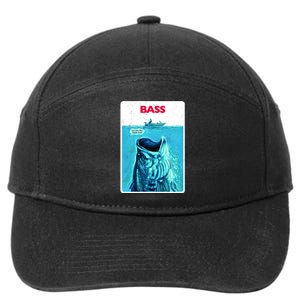 We're Gonna Need A Bigger Boat Bass Fishing 7-Panel Snapback Hat