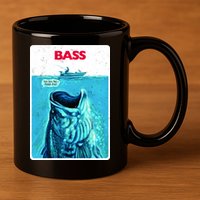 We're Gonna Need A Bigger Boat Bass Fishing 11oz C Handle Ceramic Mug