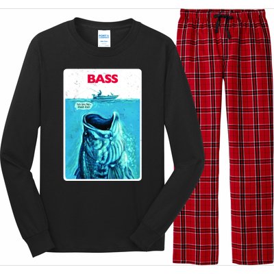 We're Gonna Need A Bigger Boat Bass Fishing Long Sleeve Pajama Set