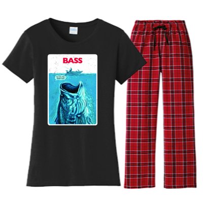 We're Gonna Need A Bigger Boat Bass Fishing Women's Flannel Pajama Set