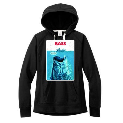 We're Gonna Need A Bigger Boat Bass Fishing Women's Fleece Hoodie