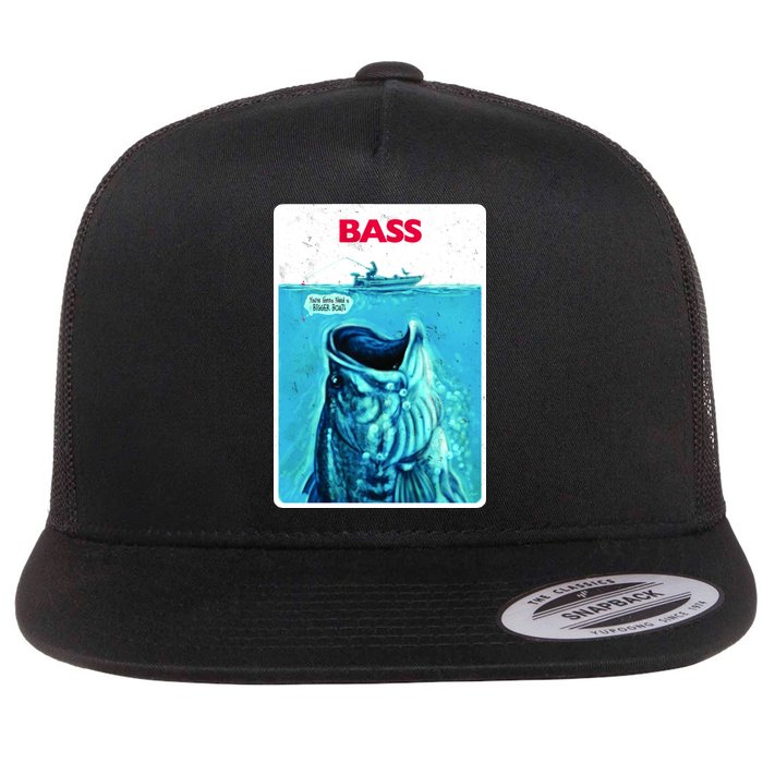 We're Gonna Need A Bigger Boat Bass Fishing Flatbill Hat