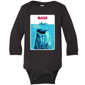 We're Gonna Need A Bigger Boat Bass Fishing Baby Long Sleeve Bodysuit