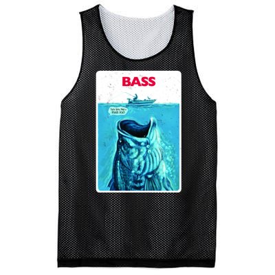 We're Gonna Need A Bigger Boat Bass Fishing Mesh Reversible Basketball Jersey Tank