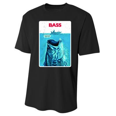 We're Gonna Need A Bigger Boat Bass Fishing Performance Sprint T-Shirt