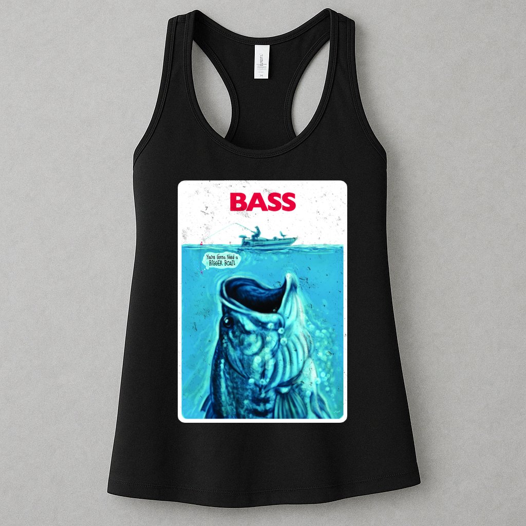 We're Gonna Need A Bigger Boat Bass Fishing Womens Tank Top