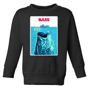 We're Gonna Need A Bigger Boat Bass Fishing Toddler Sweatshirt