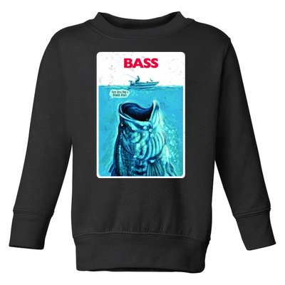 We're Gonna Need A Bigger Boat Bass Fishing Toddler Sweatshirt