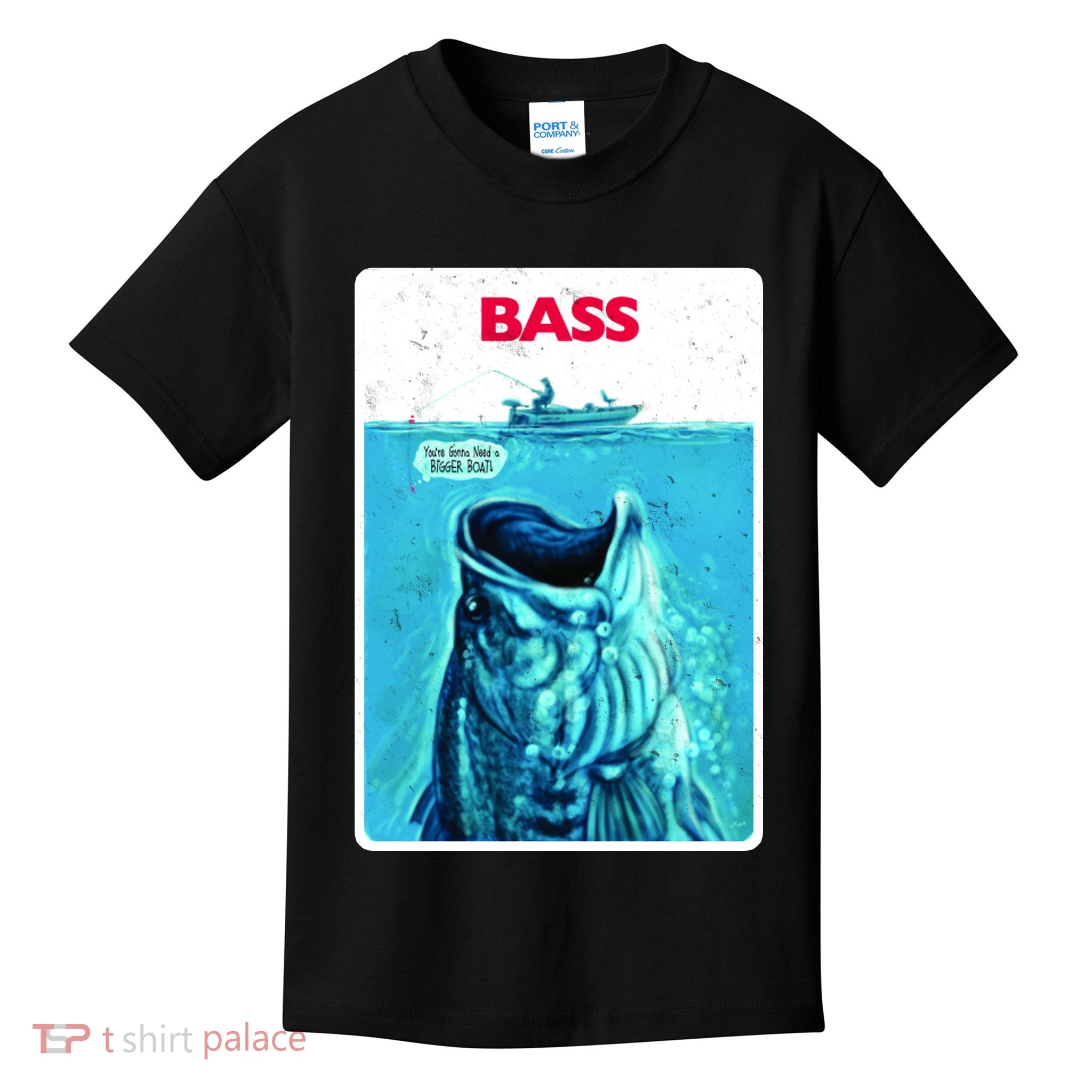 We're Gonna Need A Bigger Boat Bass Fishing Kids T-Shirt