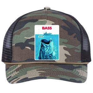 We're Gonna Need A Bigger Boat Bass Fishing Retro Rope Trucker Hat Cap