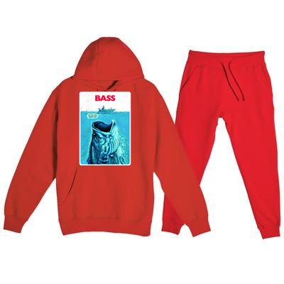 We're Gonna Need A Bigger Boat Bass Fishing Premium Hooded Sweatsuit Set