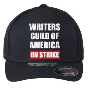 Writers Guild Of America On Strike Flexfit Unipanel Trucker Cap