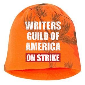 Writers Guild Of America On Strike Kati - Camo Knit Beanie